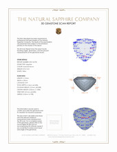 0.52 Ct. Greenish Brown Sapphire from Montana 3 D Scan Report