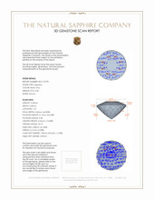 0.48 Ct. Sapphire from Ceylon (Sri Lanka) 3 D Scan Report