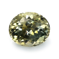 0.95 Ct. Greenish Yellow Sapphire from Montana Video