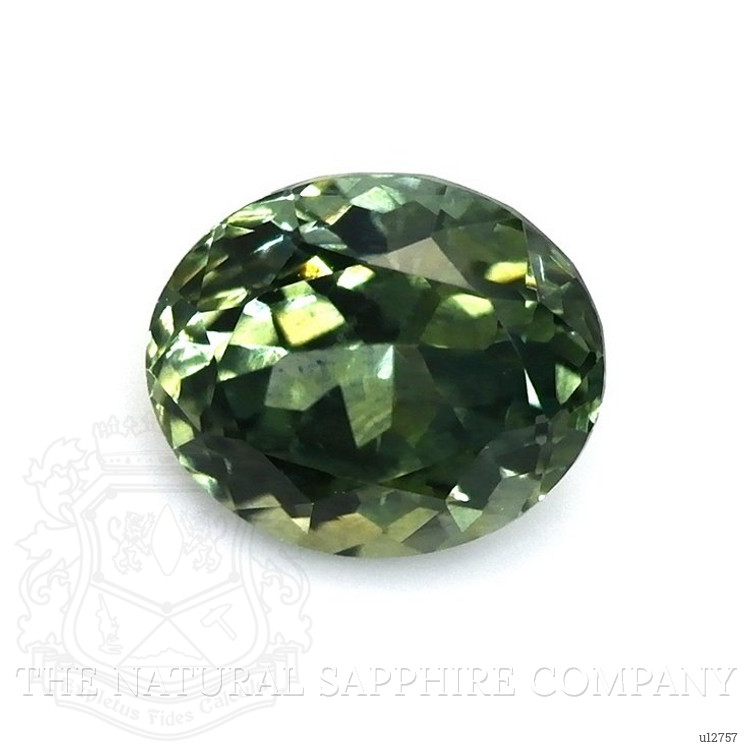 0.89 Ct. Green Sapphire from Montana