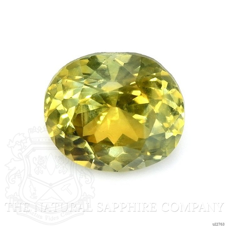 0.84 Ct. Greenish Yellow Sapphire from Montana