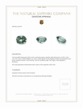 0.84 Ct. Green Sapphire from Montana Appraisal