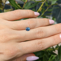 0.65 Ct. Greenish Blue Sapphire from Montana Life Style