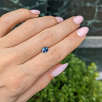 0.65 Ct. Greenish Blue Sapphire from Montana Life Style
