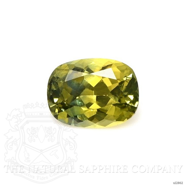 0.64 Ct. Yellowish Green Sapphire from Montana
