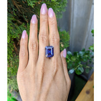 20.15 Ct. Purple Sapphire from Ceylon (Sri Lanka) Life Style