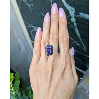 20.15 Ct. Purple Sapphire from Ceylon (Sri Lanka) Life Style