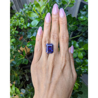 20.15 Ct. Purple Sapphire from Ceylon (Sri Lanka) Life Style