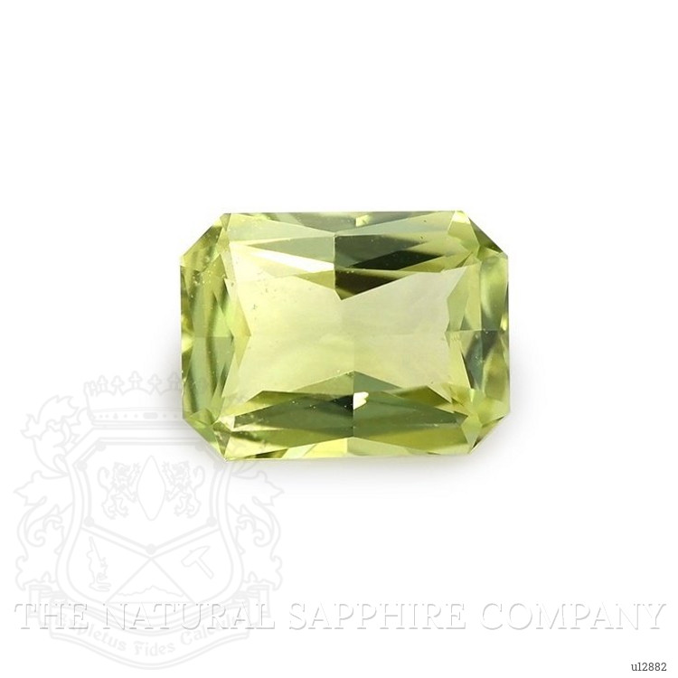 1.66 Ct. Yellowish Green Sapphire from Ceylon (Sri Lanka)