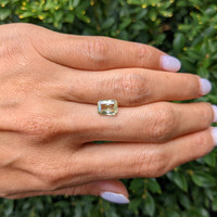 1.66 Ct. Yellowish Green Sapphire from Ceylon (Sri Lanka) Life Style