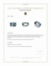 0.82 Ct. Greenish Blue Sapphire from Montana Appraisal