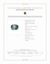 1.16 Ct. Greenish Blue Sapphire from Montana Scan Report