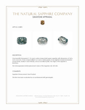 1.10 Ct. Bluish Green Sapphire from Montana Appraisal