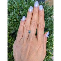 1.10 Ct. Bluish Green Sapphire from Montana Life Style