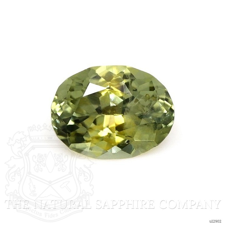1.28 Ct. Yellowish Green Sapphire from Montana