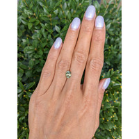 1.28 Ct. Yellowish Green Sapphire from Montana Life Style