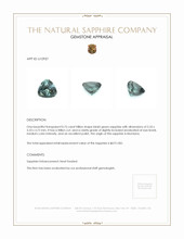 0.75 Ct. Bluish Green Sapphire from Montana Appraisal