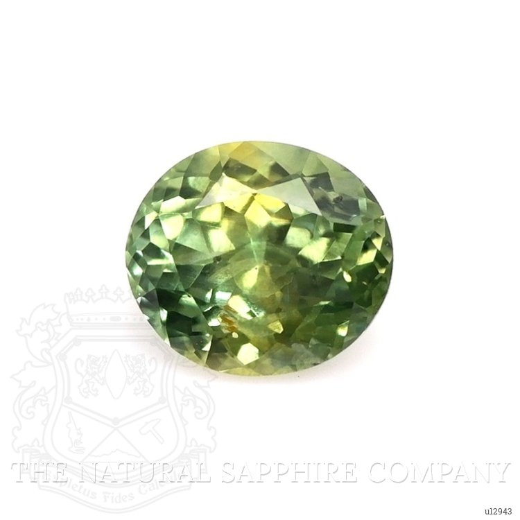 0.72 Ct. Yellowish Green Sapphire from Montana