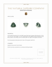 0.70 Ct. Bluish Green Sapphire from Montana Appraisal