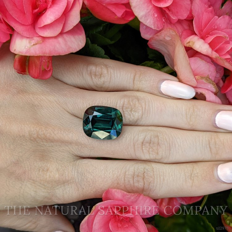 18.09 Ct. Bluish Green Sapphire from Ceylon (Sri Lanka)