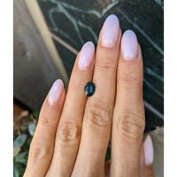 1.66 Ct. Bluish Green Sapphire from Ceylon (Sri Lanka) Life Style