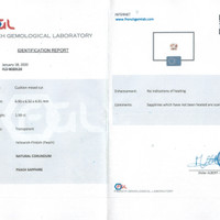 1.58 Ct. Peach Sapphire from Ceylon (Sri Lanka) Scan Report