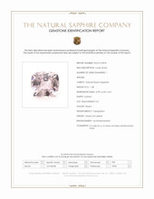 1.58 Ct. Peach Sapphire from Ceylon (Sri Lanka) Scan Report