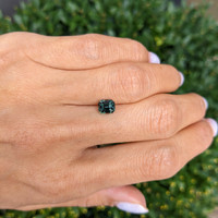 1.39 Ct. Bluish Green Sapphire from Tanzania Life Style