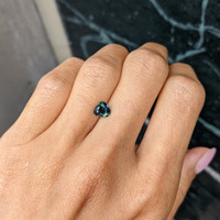 1.12 Ct. Bluish Green Sapphire from Tanzania Life Style