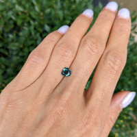 1.12 Ct. Bluish Green Sapphire from Tanzania Life Style