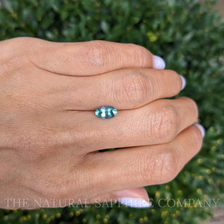 1.39 Ct. Bluish Green Sapphire from Montana