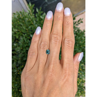 1.30 Ct. Bluish Green Sapphire from Montana Life Style