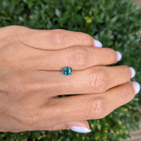 1.30 Ct. Bluish Green Sapphire from Montana Life Style