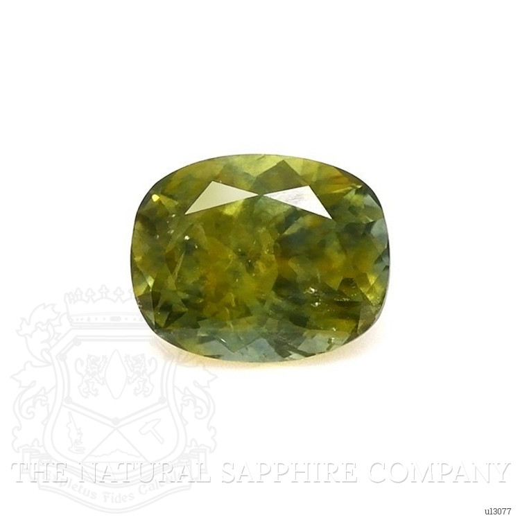0.61 Ct. Greenish Yellow Sapphire from Montana