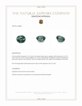 1.09 Ct. Bluish Green Sapphire from Montana Appraisal