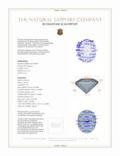 0.62 Ct. Sapphire from Montana 3 D Scan Report