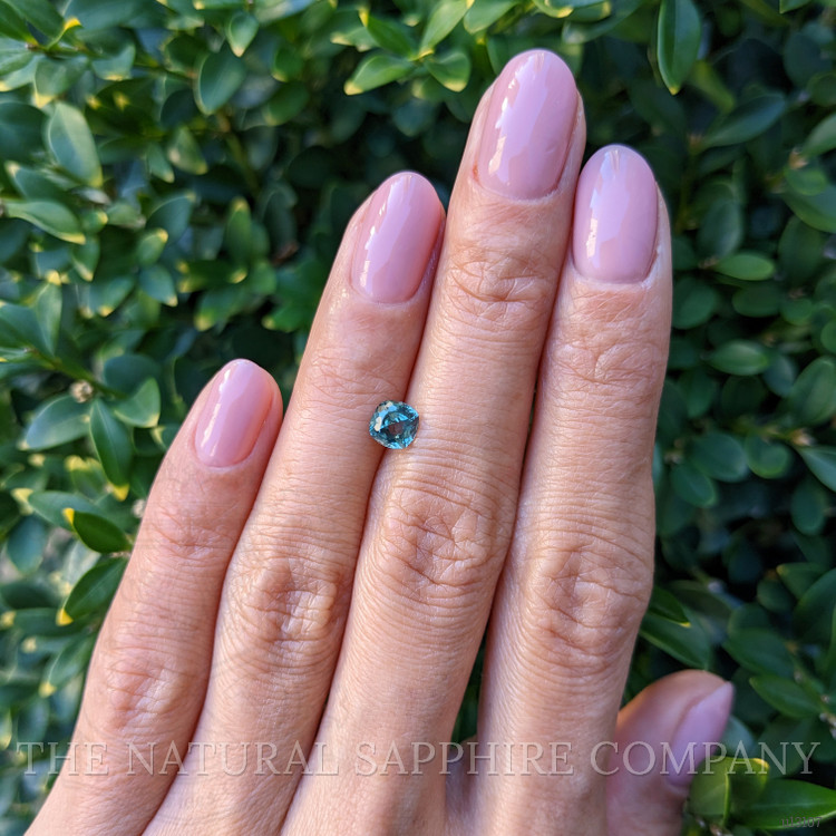 1.01 Ct. Bluish Green Sapphire from Montana