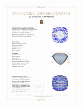 1.01 Ct. Bluish Green Sapphire from Montana 3 D Scan Report