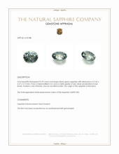 0.59 Ct. Bluish Green Sapphire from Montana Appraisal