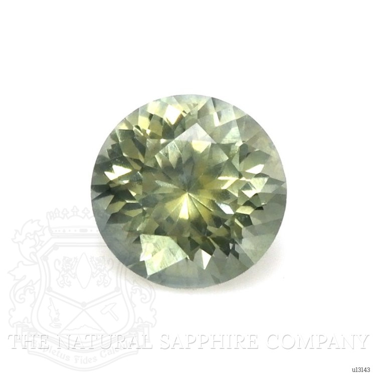 0.62 Ct. Yellowish Green Sapphire from Montana