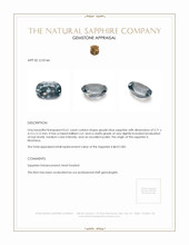 0.61 Ct. Sapphire from Montana Appraisal