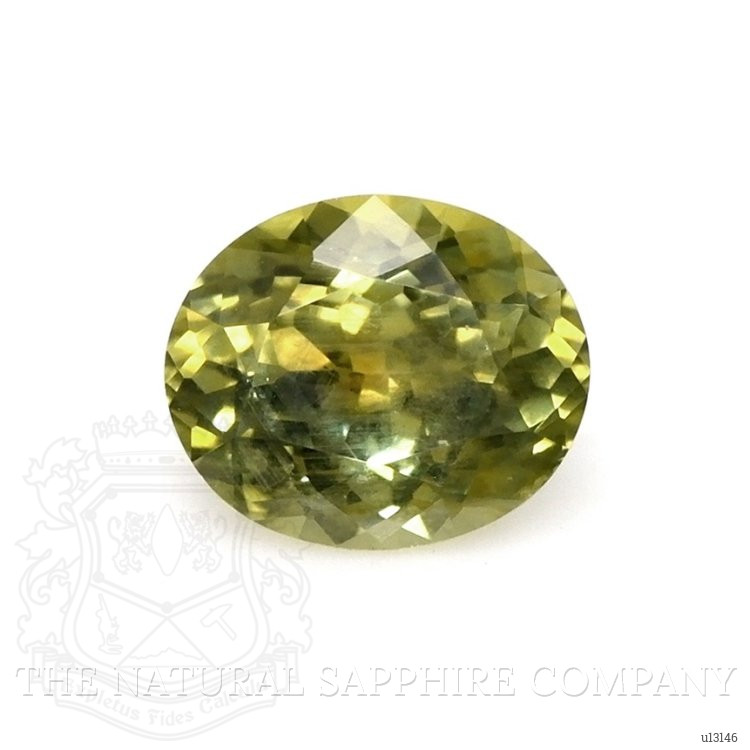 0.63 Ct. Yellowish Green Sapphire from Montana