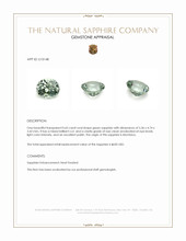 0.65 Ct. Green Sapphire from Montana Appraisal