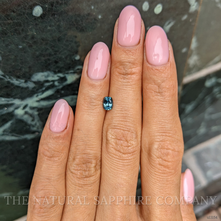 0.66 Ct. Bluish Green Sapphire from Montana