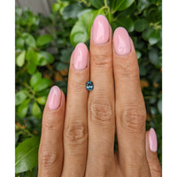 0.66 Ct. Bluish Green Sapphire from Montana Life Style