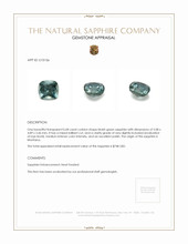 0.68 Ct. Bluish Green Sapphire from Montana Appraisal