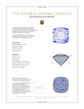 0.68 Ct. Bluish Green Sapphire from Montana 3 D Scan Report
