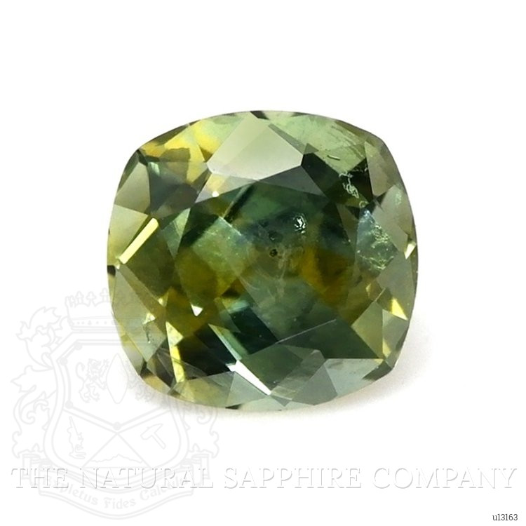 0.79 Ct. Yellowish Green Sapphire from Montana