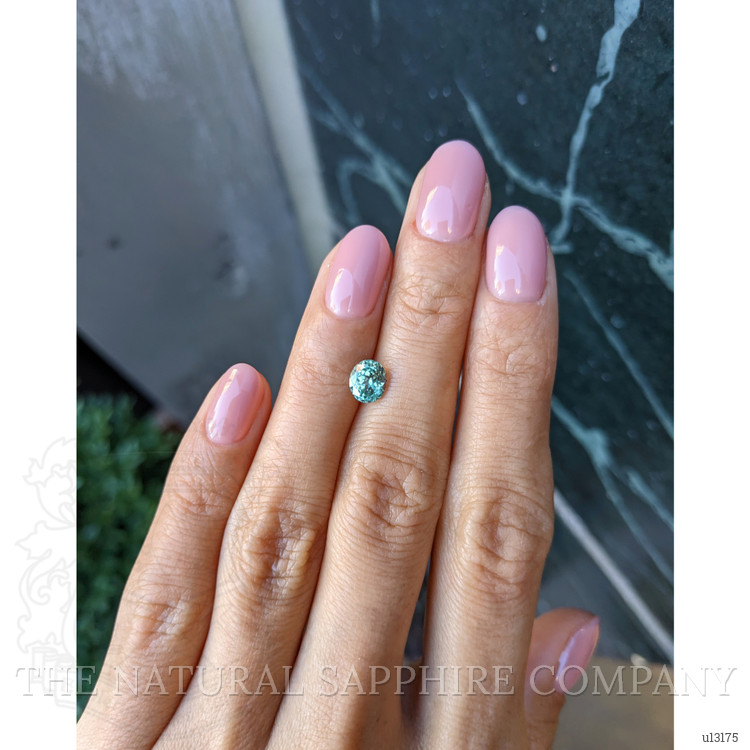 1.06 Ct. Bluish Green Sapphire from Montana