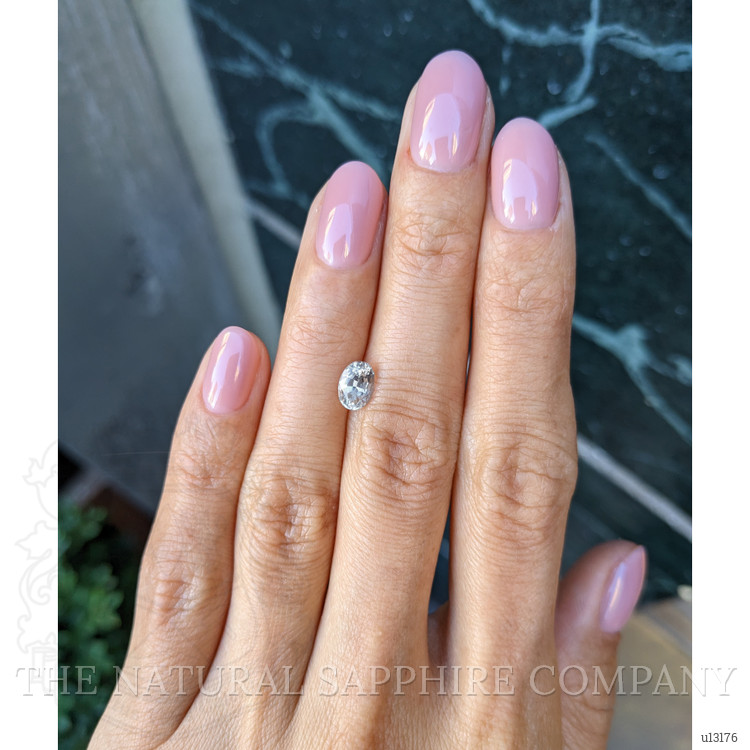 1.09 Ct. White Sapphire from Montana